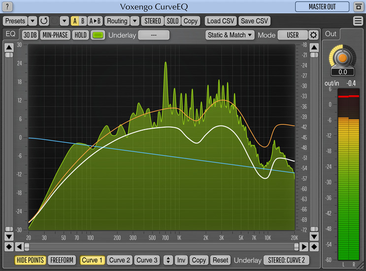 Voxengo CurveEQ 3.9 Screenshot