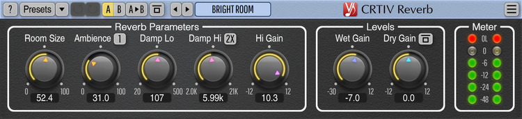 Voxengo CRTIV Reverb 2.4 Screenshot