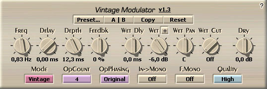 Voxengo Vintage Modulator VST 1.3 Screenshot