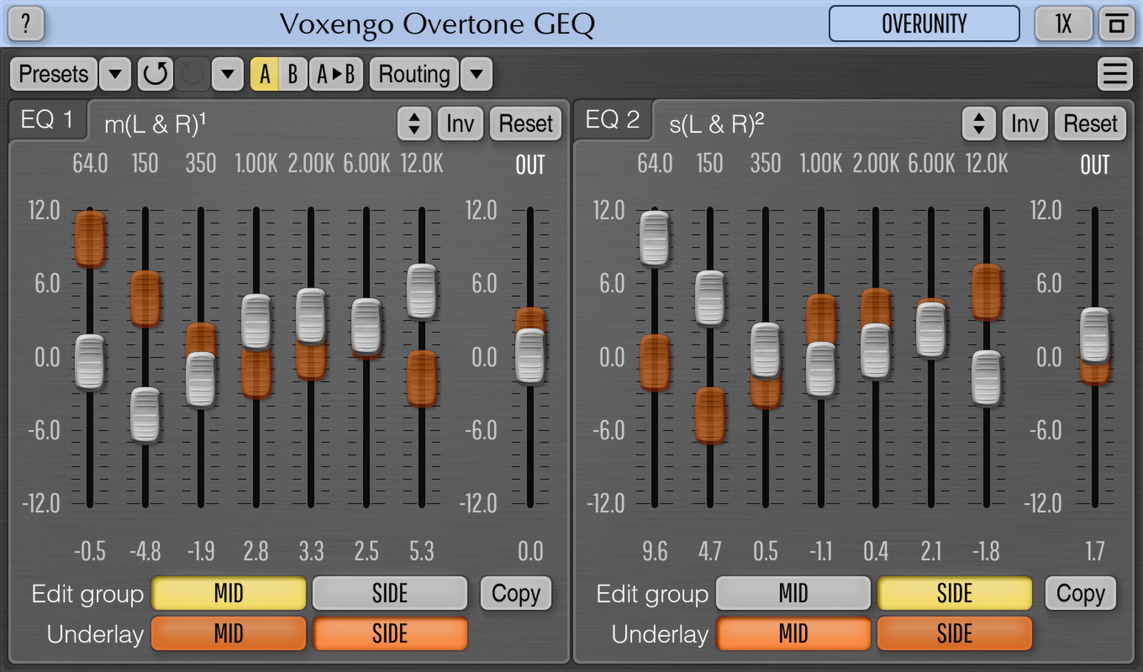 Voxengo Overtone GEQ x64 screenshot